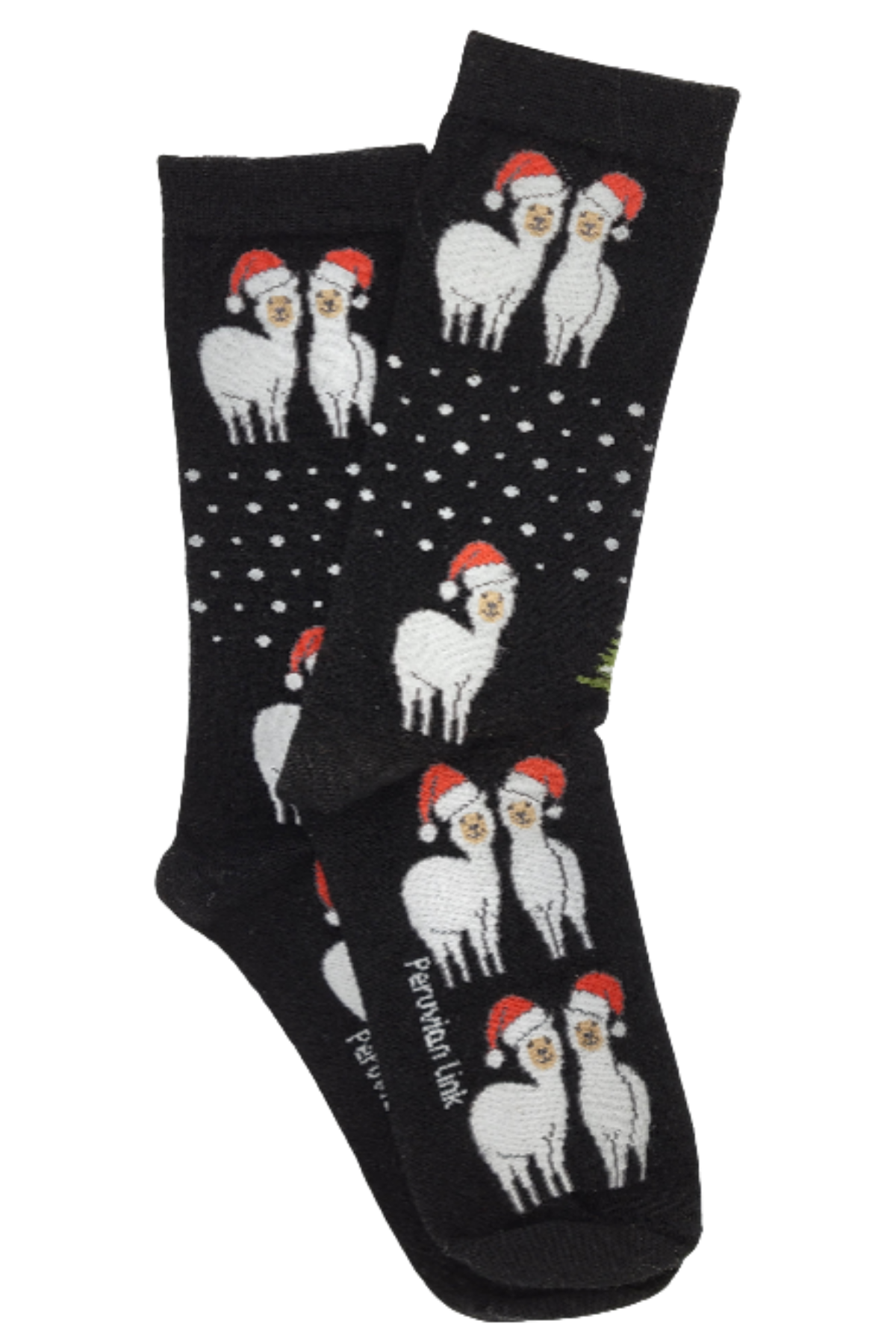 Holiday Alpaca Print Socks