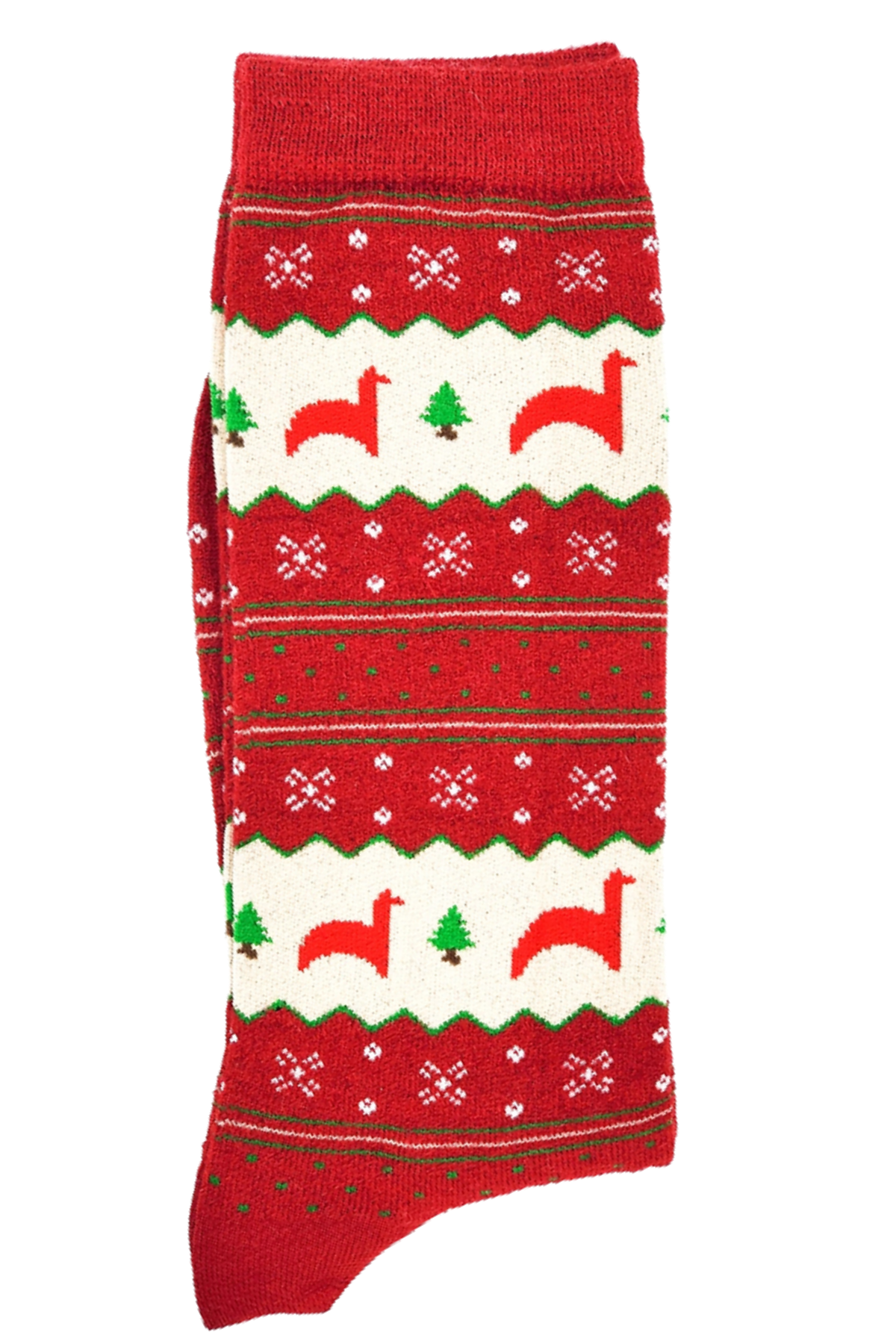Holiday Alpaca Print Socks