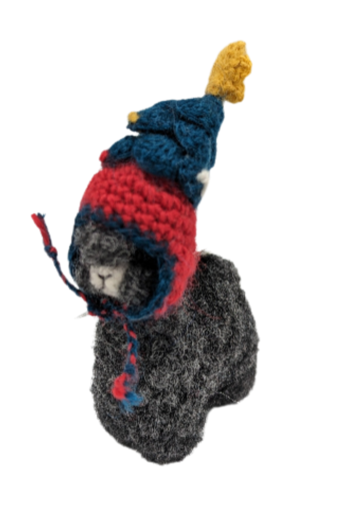 Felted Alpaca with Hat