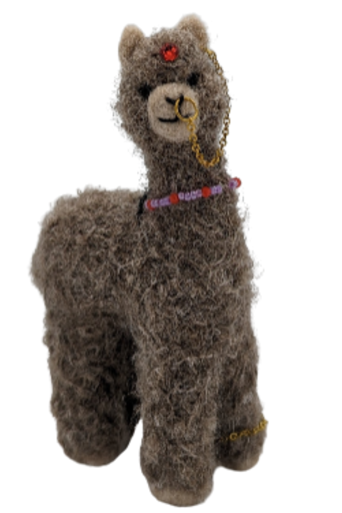 5.5" Alpaca Fiber Sculpture