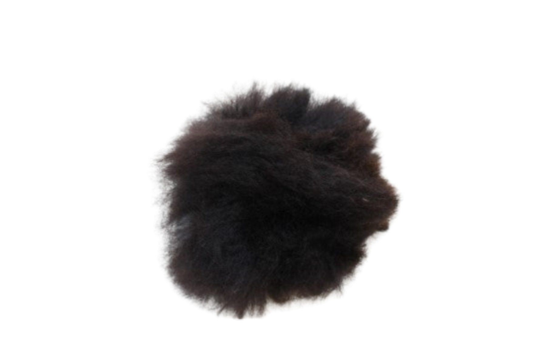 Alpaca Fuzzball Key Chain