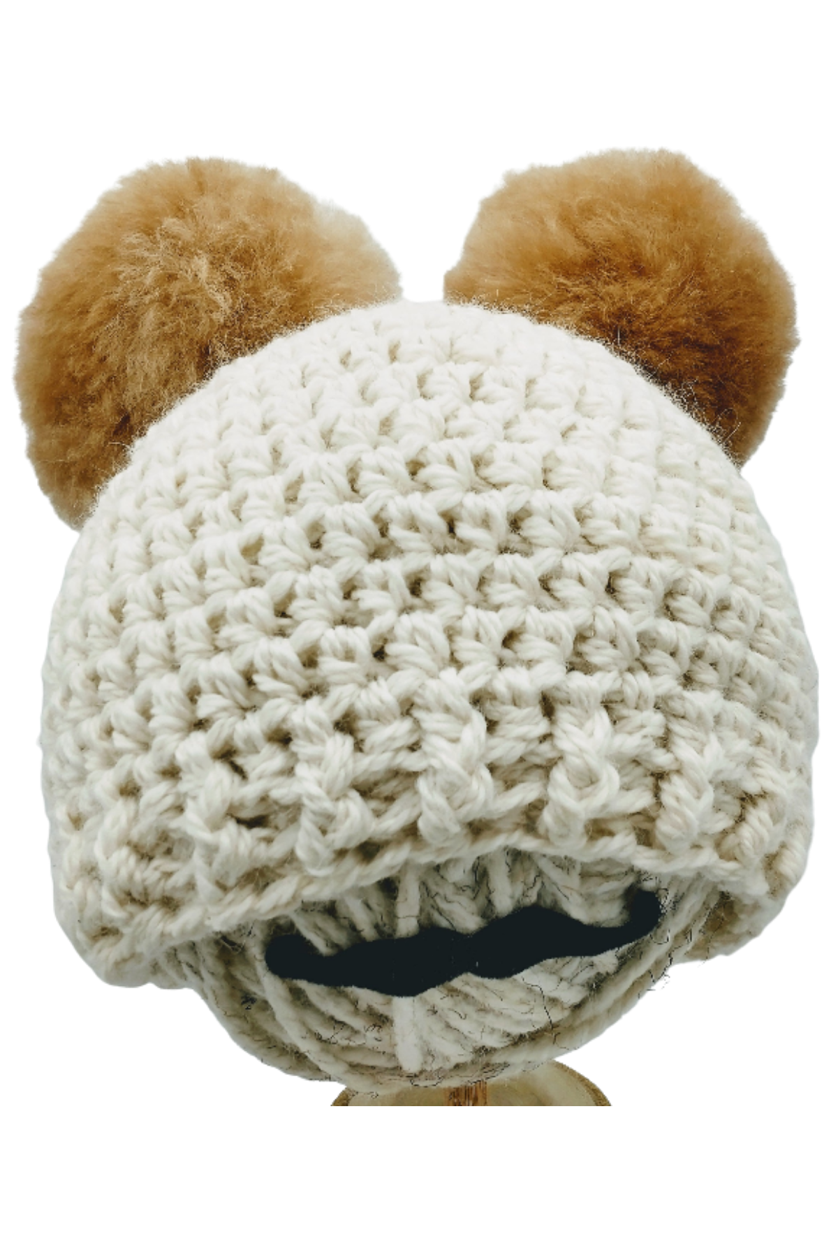 Handmade Adult crocheted panda hat