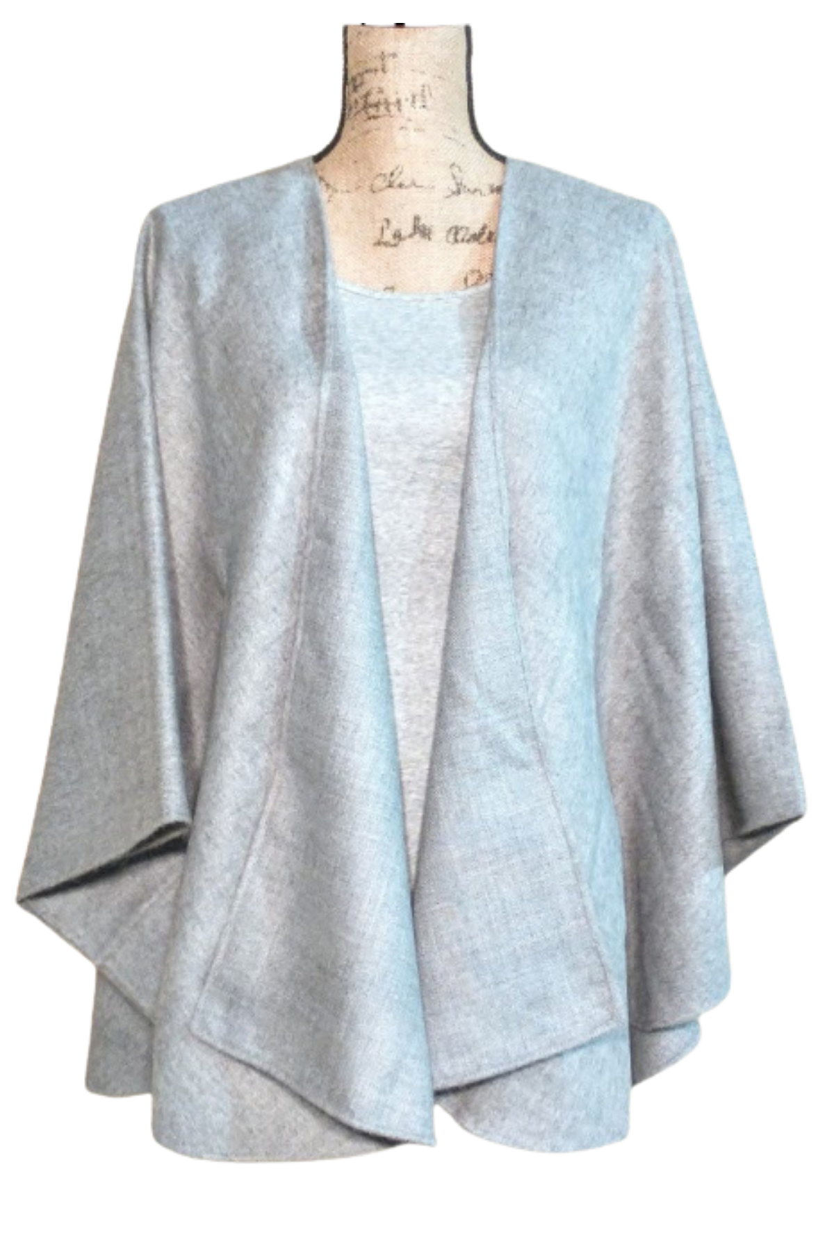 100% Baby Alpaca Woven Ruana