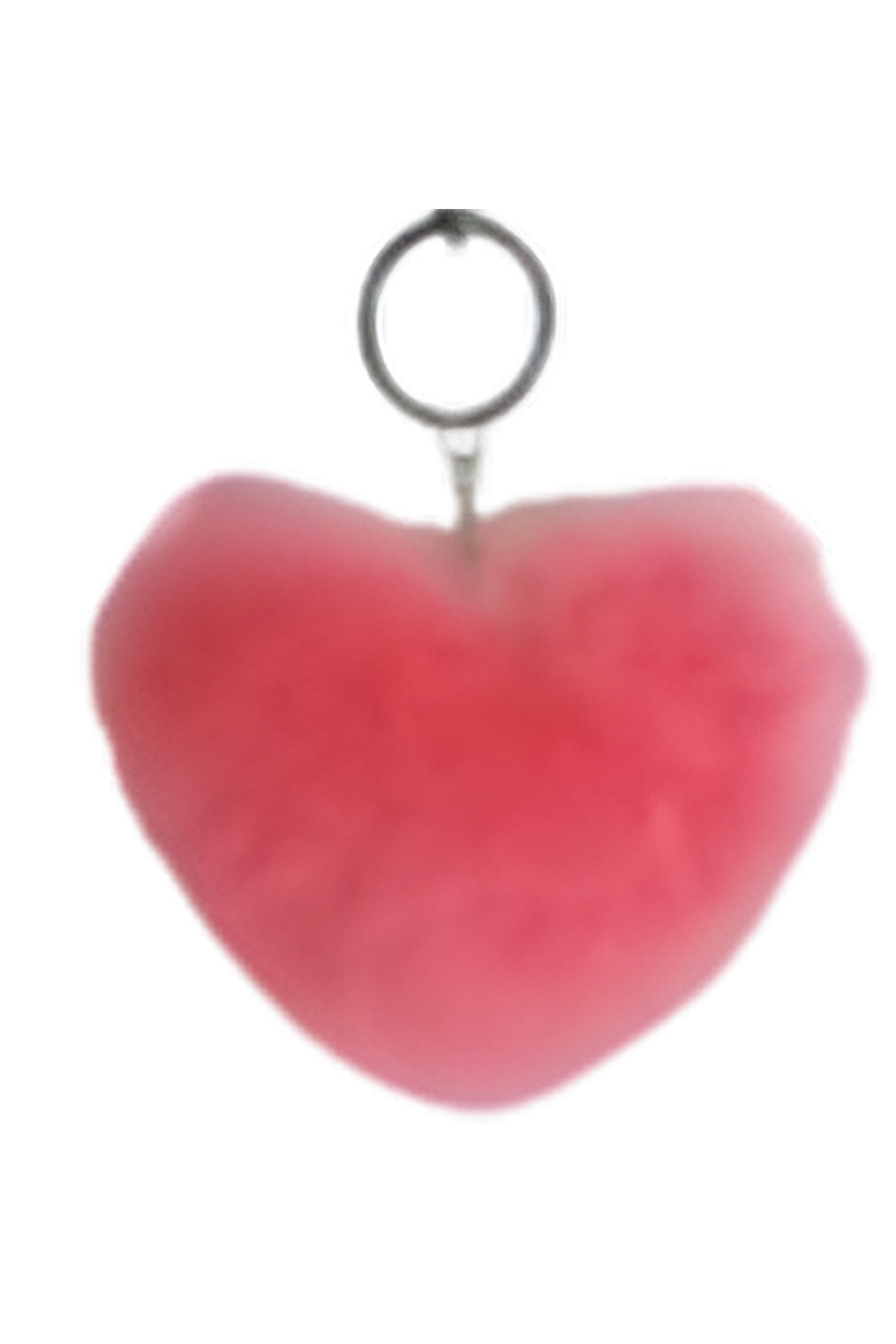 Alpaca Love Heart Shaped Fur Keychain