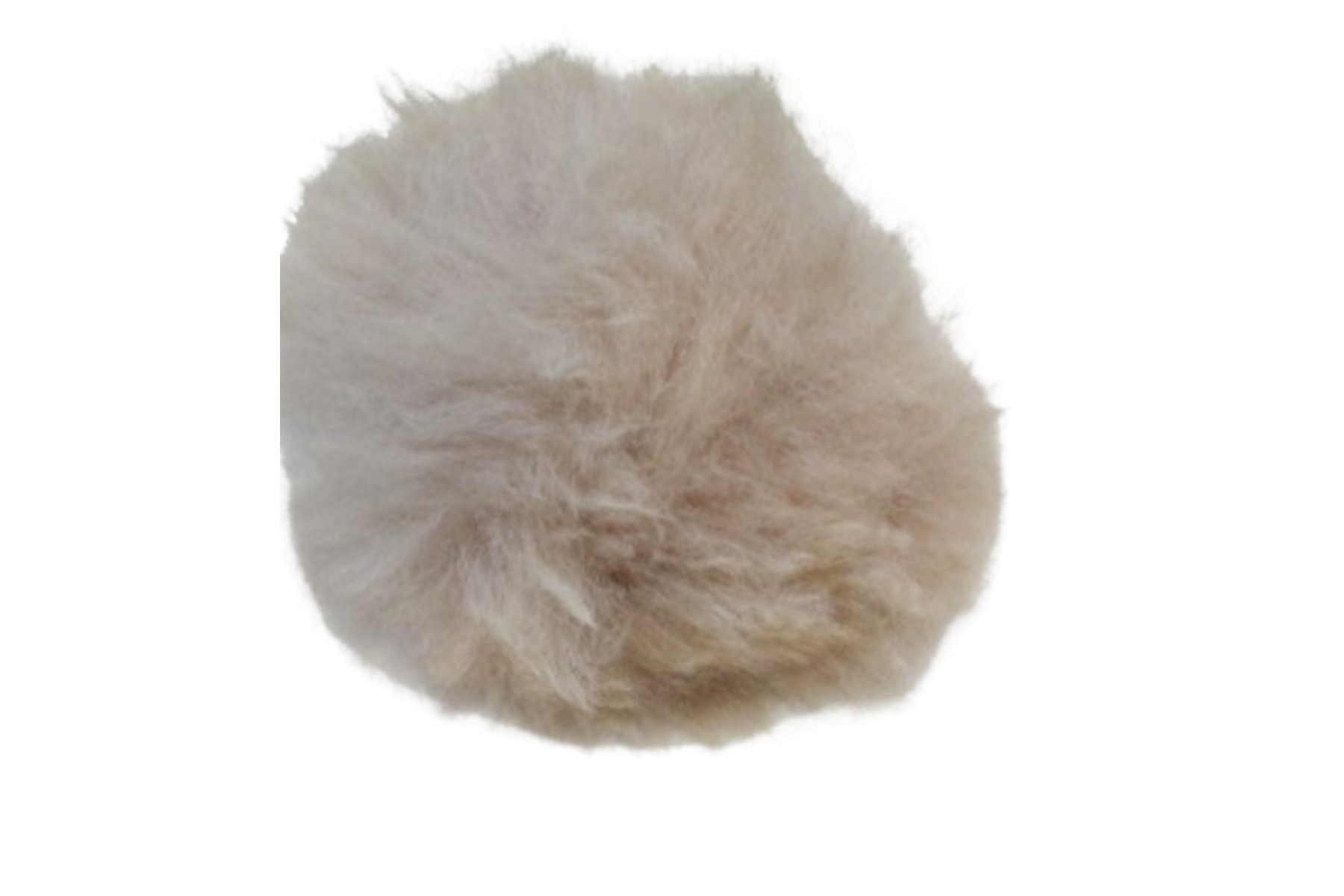 Alpaca Fuzzball Key Chain