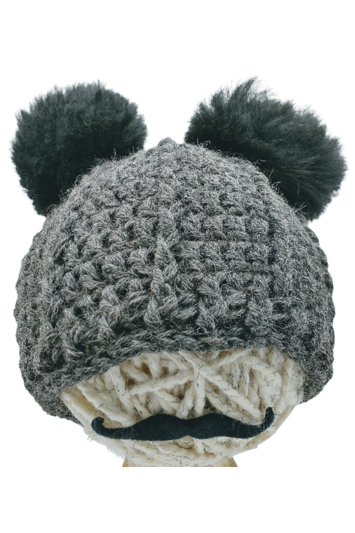Handmade Adult crocheted panda hat