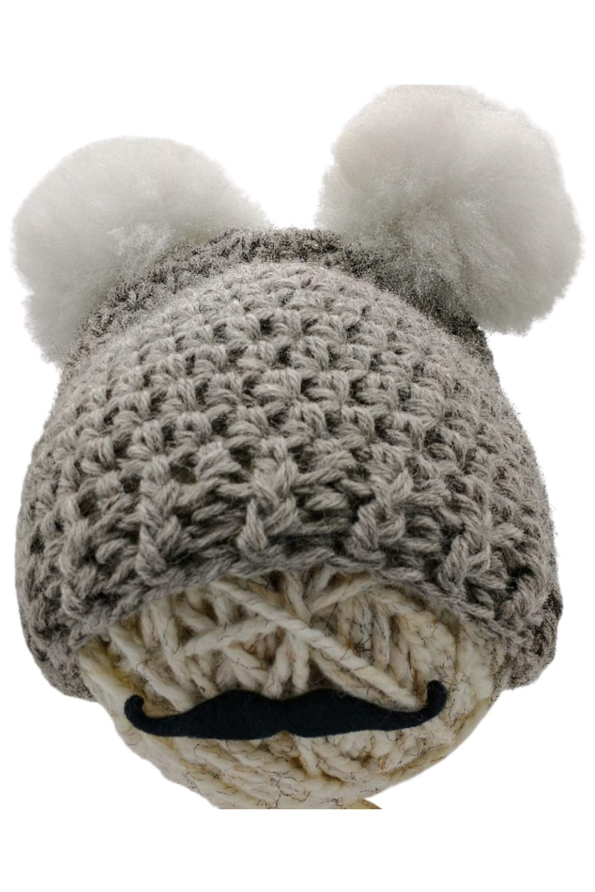 Handmade Adult crocheted panda hat