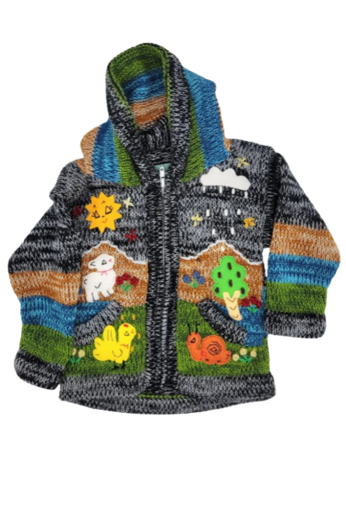 Kids Alpaca Sweaters with hoods