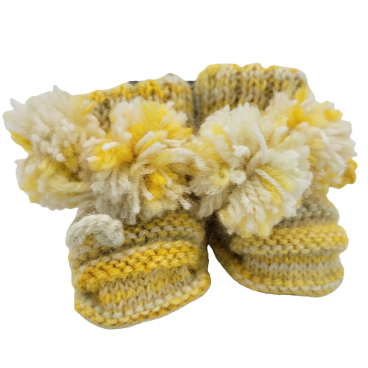 Handmade baby booties