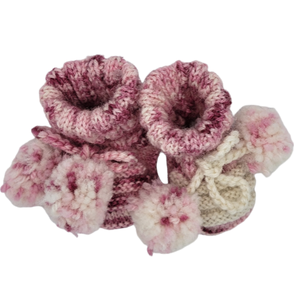 Handmade baby booties