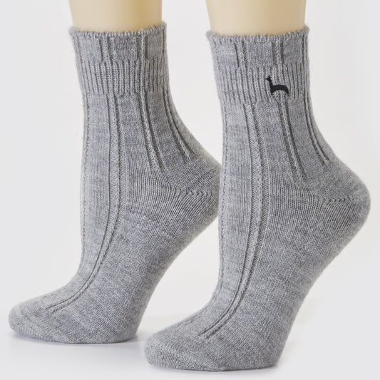 Alpaca Bed Socks in gray