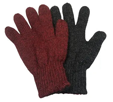 Reversible Double Knit Alpaca Gloves