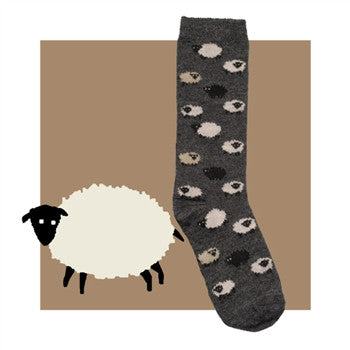 Sheep Socks made with Alpaca and Bamboo