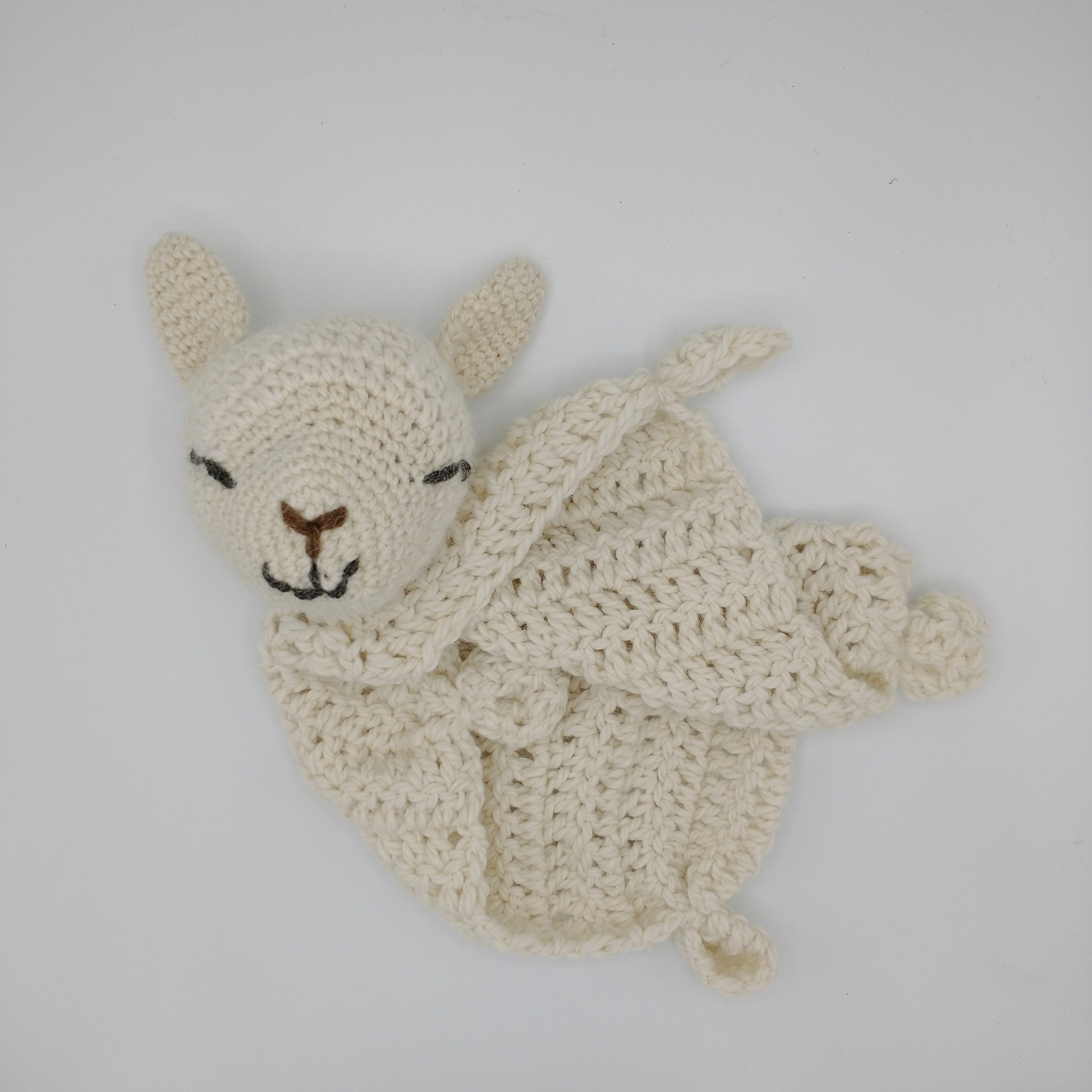 Alpaca Lovey Blanket cream