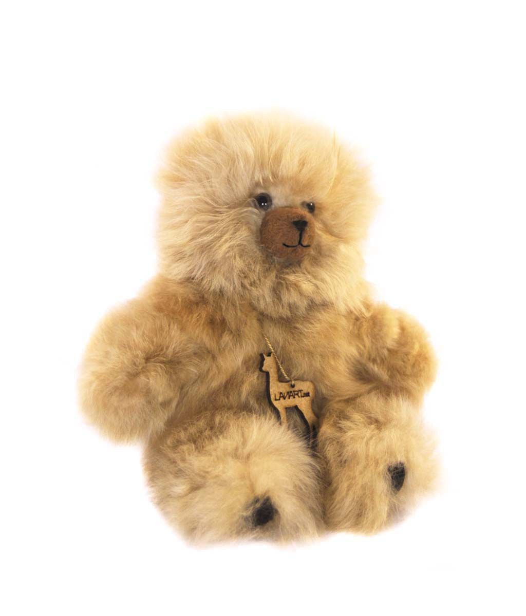 Petite Alpaca Heirloom Teddy Bear 8" cream