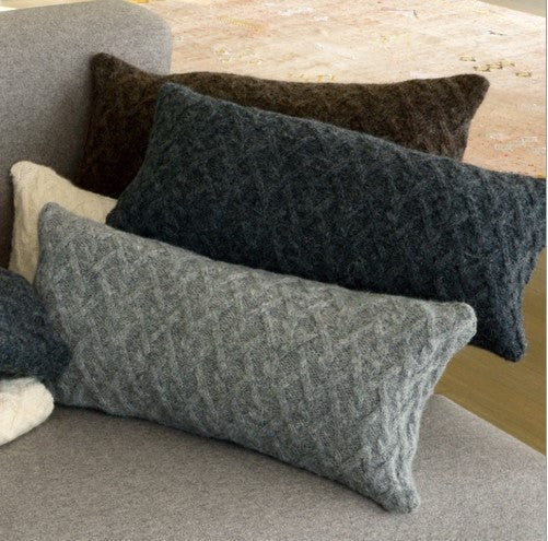 Lattice Cable Pillow